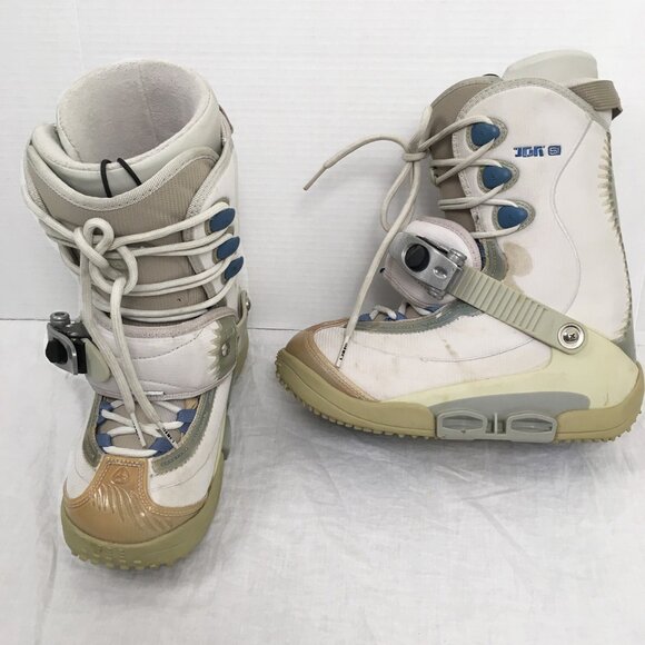 NEW! BURTON ION SI STEP IN SNOWBOARD BOOTS! SIZE 7.5 WOMENS  LIGHT GRAYISH BEIGE - Picture 1 of 1